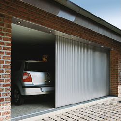 Aluminium Vertico side opening garage door